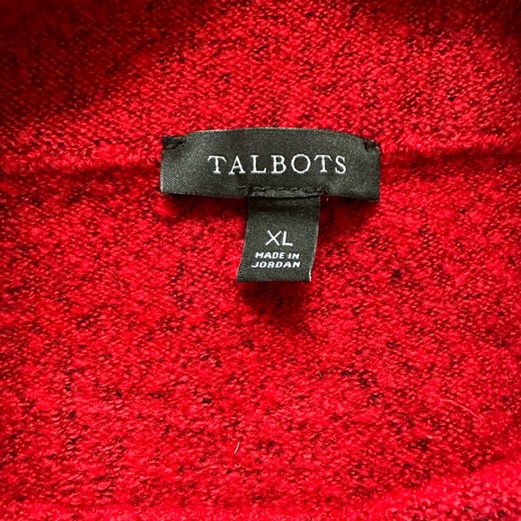 Talbots Red Mock Neck. Size XL. - Picture 9 of 9
